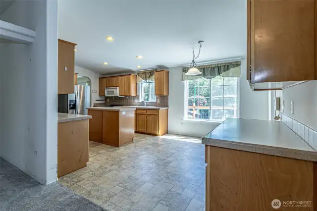 Kitchen from family room
