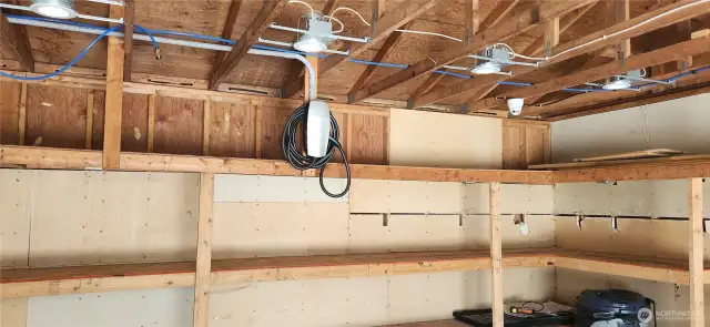 3 Tesla Chargers and lots of storage