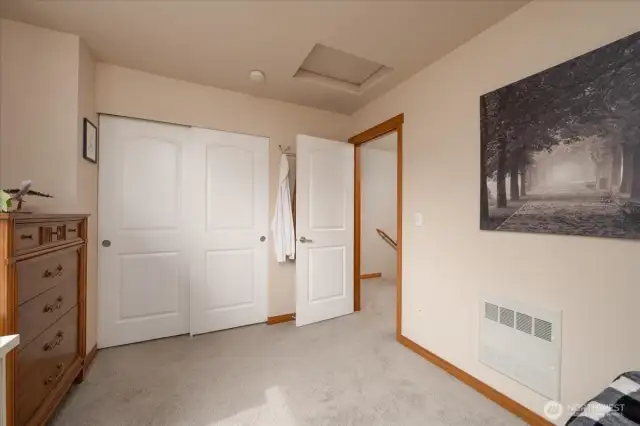Nice size closet.