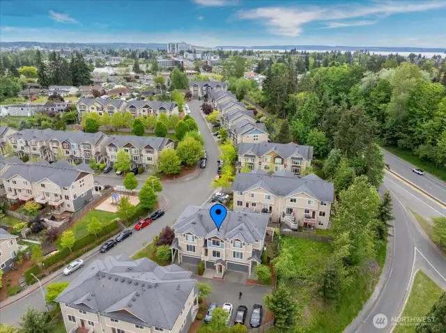 Close to the play ground and sports court.