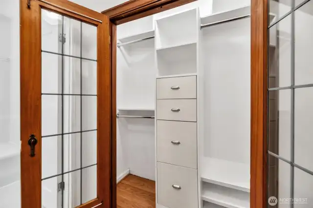Efficient closet built-ins.