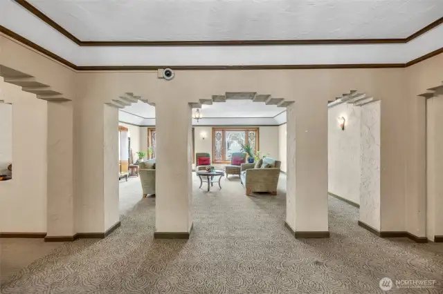 The main lobby filled with history in its walls.