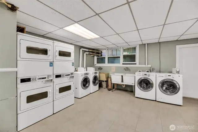 Laundry just 1 floor down.