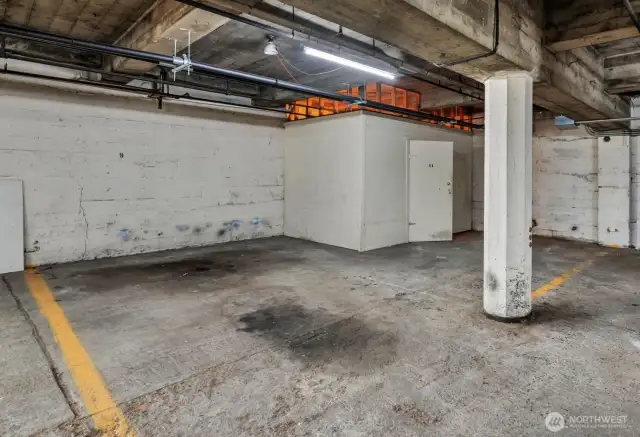 Large corner parking spot #9.