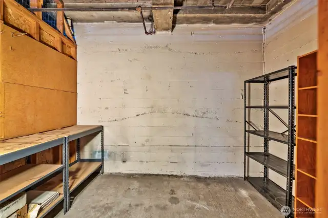 With private storage unit.
