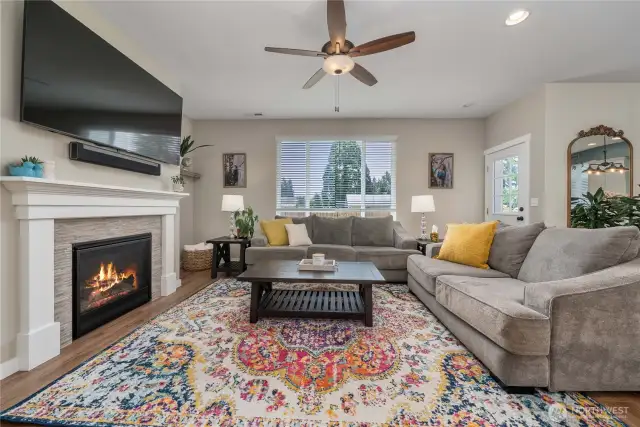 Natural light makes this a warm, bright space