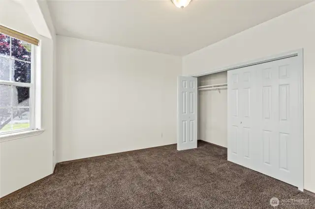 Huge closet for bedroom three provides all the storage needed