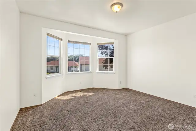 Bedroom three boasts a lovely view to the southeast and morning sunrises