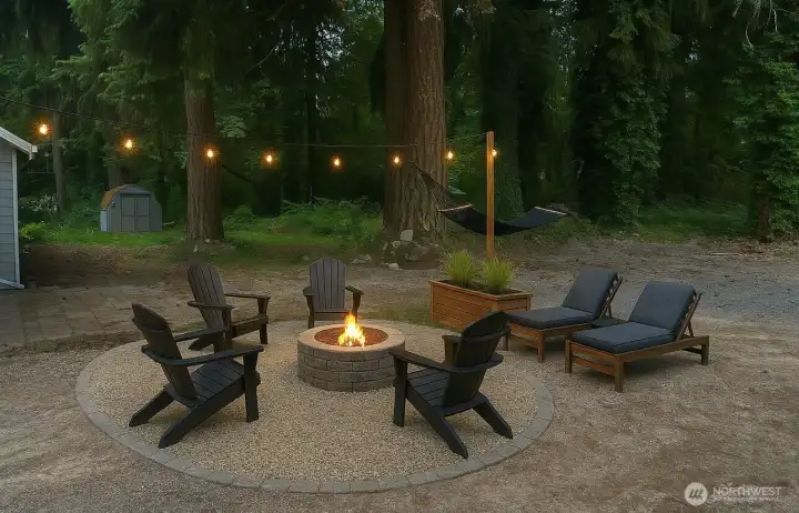 Big lot where you can create special spaces for enjoyment