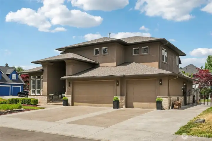 Architecturally styled Mediterranean home on a corner lot in Mt. Vista neighborhood