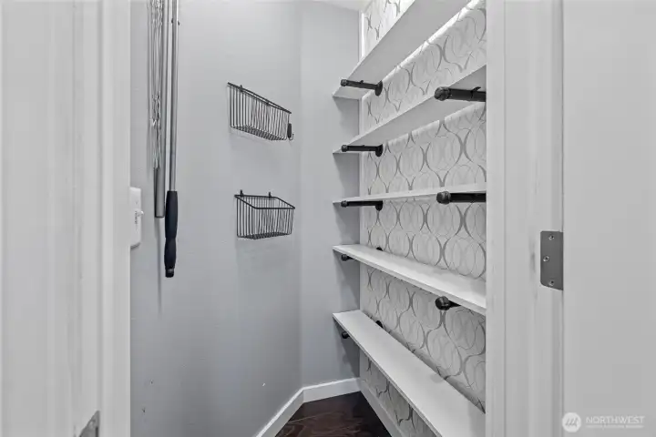 Walk-in kitchen pantry