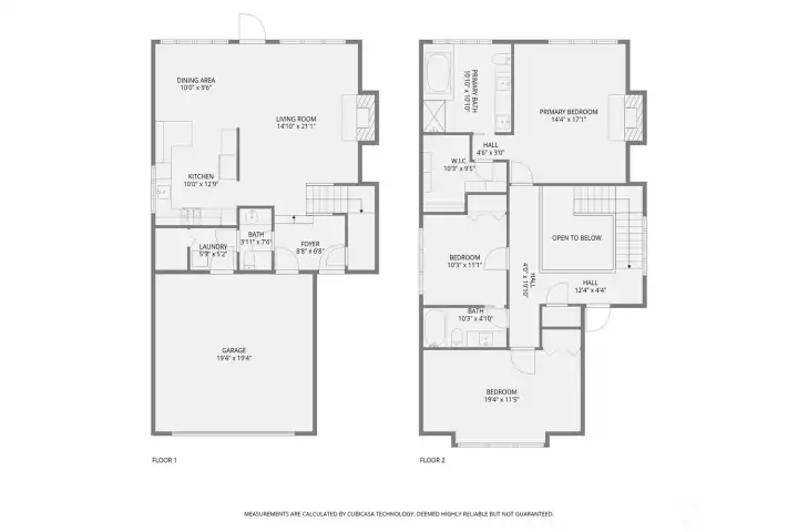 Floor plan for Bellevue home