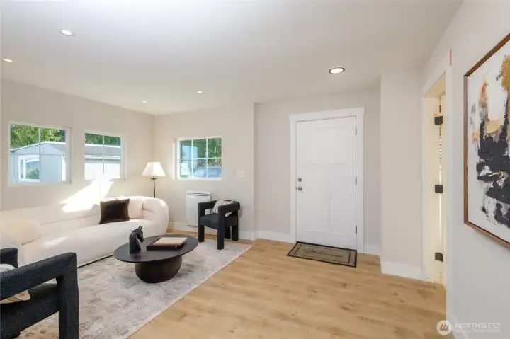 formal entry onto all new laminate floorings