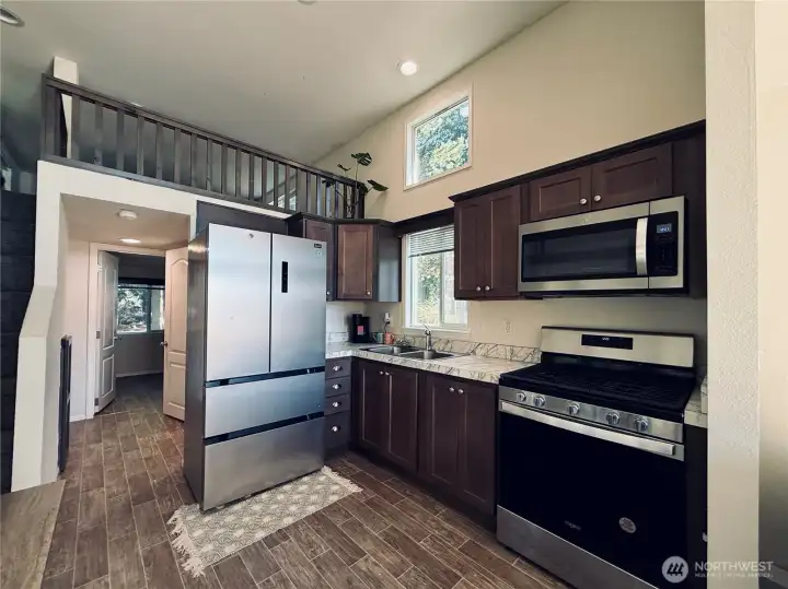 New Appliances in kitchen with tons of storage