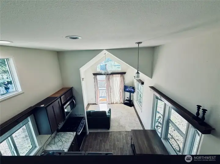 Overview from loft area