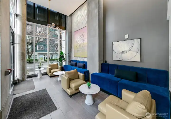 Beautiful main lobby with front desk.