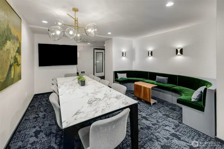 Dine or enjoy the media center