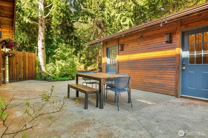 1438 Ann St NE - Courtyard Entry and Garage Exterior