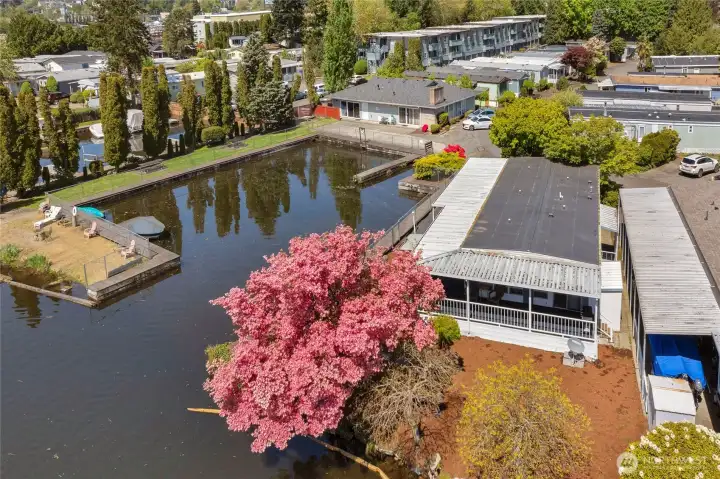 Community waterfront & dock area.