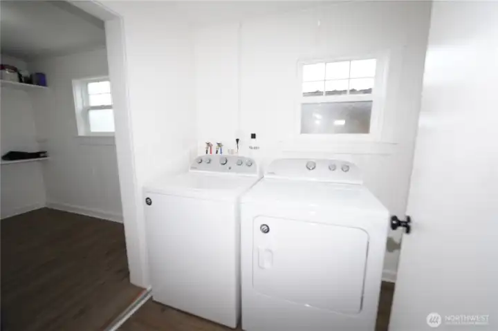 Included washer and dryer