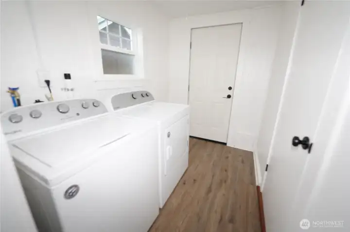 Back door to the laundry room