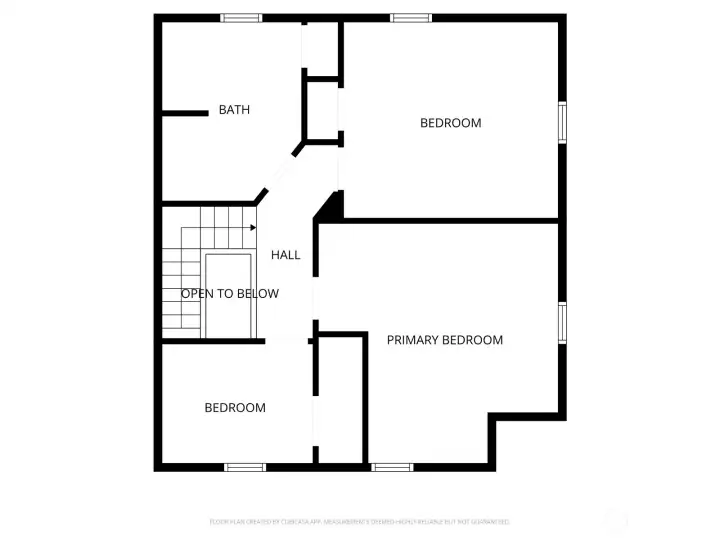 This is the 2nd/upper floor. Look how spacious those rooms are!