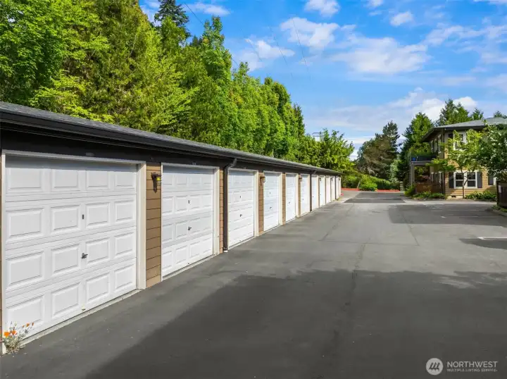 The garage enjoys a prime location directly nearest the unit, enhancing everyday convenience.