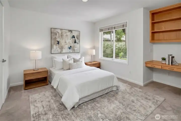 Virtually Staged 3rd Bedroom