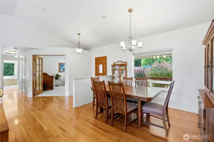 Dining room in main home