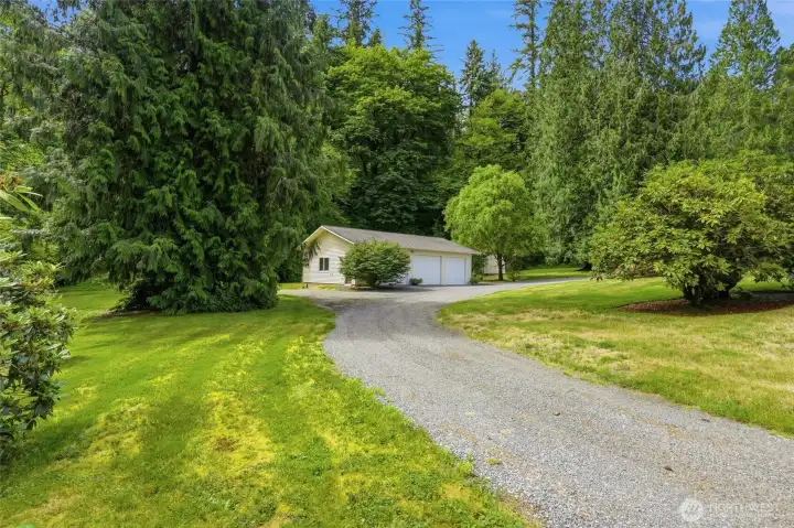 Flat private driveway