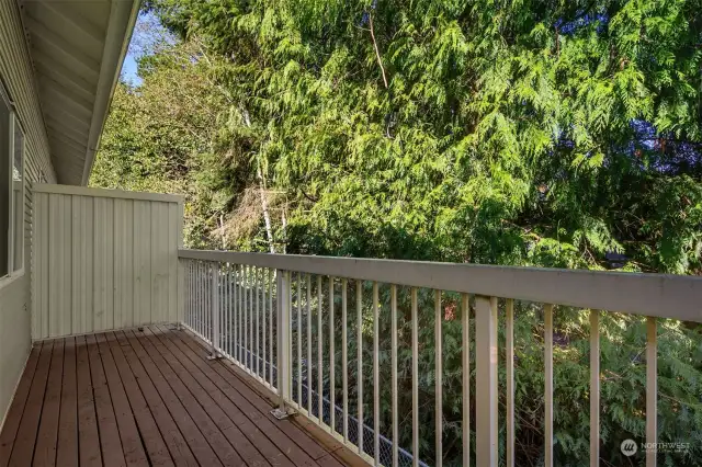 Large Deck with Peaceful Greenbelt