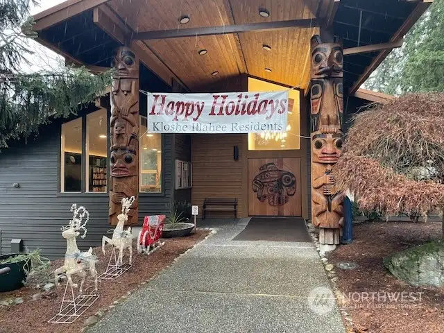 Entrance to the community clubhouse