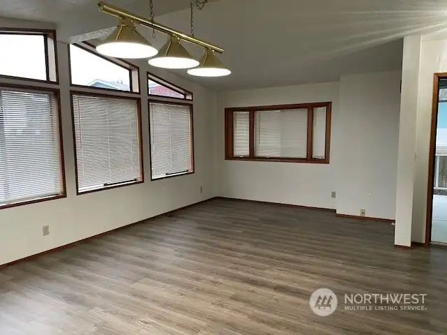 Bay window in living room