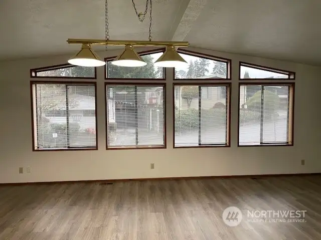 Wall of windows in living room for amazing natural light