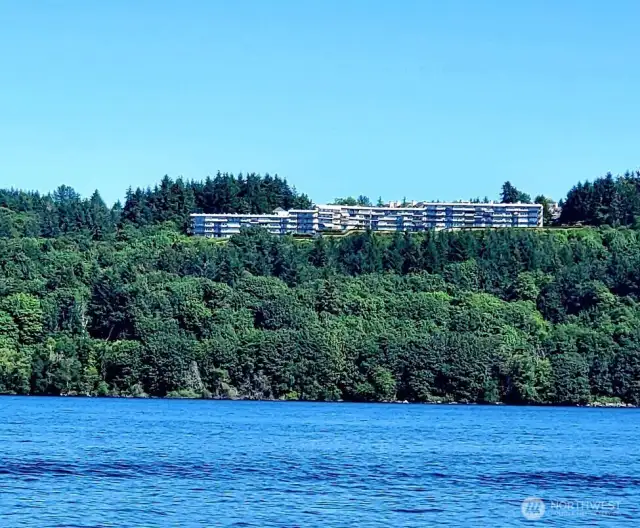 Majestically positioned on the eastern shore of the Tacoma Narrows, this condo is positioned to maximize views in every direction!