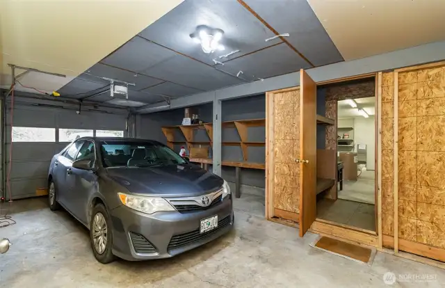 Garage Parking & Storage Located in Between the "Work Shop" area & Main Level of the Home~Pass Thru Storage for that "Costco" Overflow & Stash~
