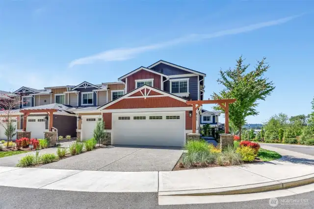 Best lot in the community.  In the back on a corner facing green space.