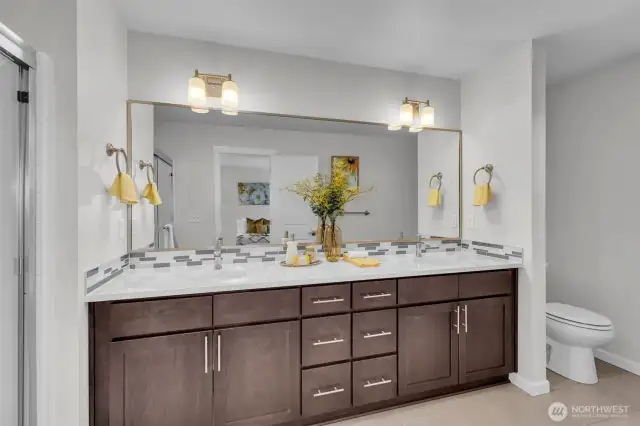 Large on-suite.  A lot of counter space and two sinks.