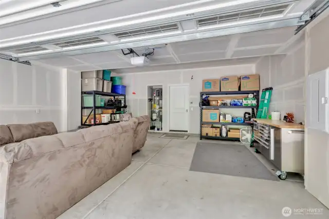Good sized two car garage. Seller is still removing some items.