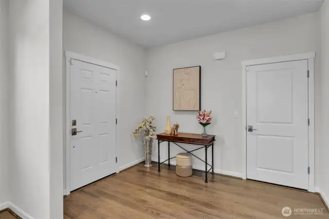 Room for an entrance table, stool or???