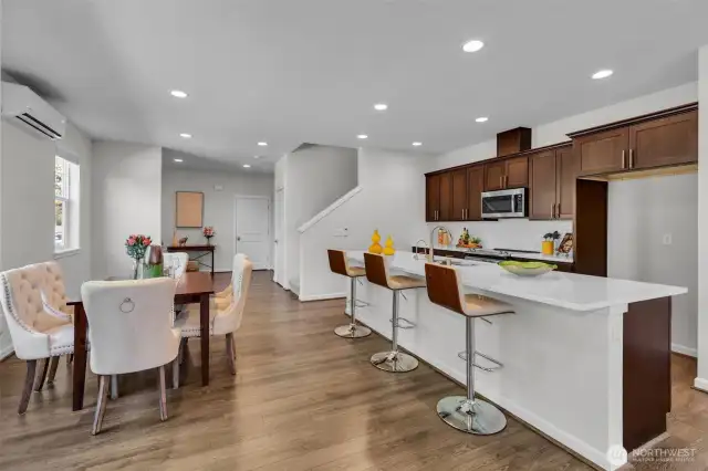 Open floor plan is inviting and great for entertaining
