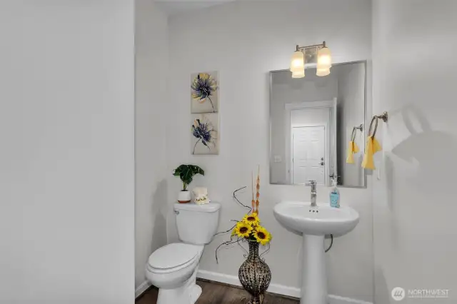 Cute downstairs powder room