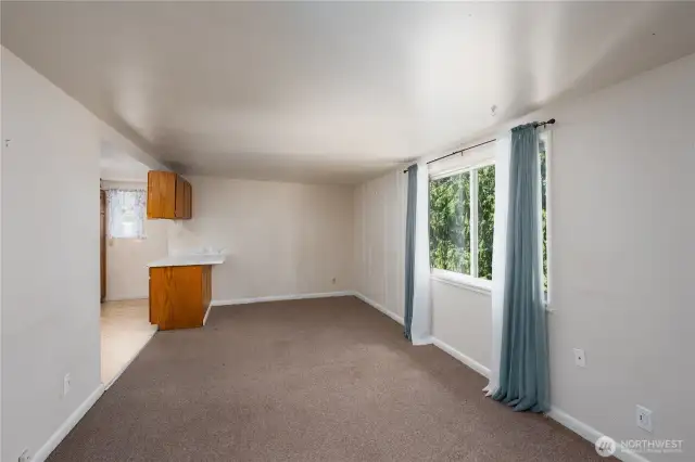 Unit B living room.