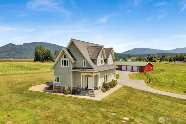 A picturesque home with a shop/barn for your animals, storage, or activities