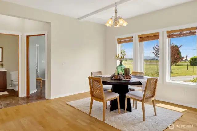 The home features a formal dining room for entertaining