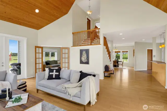 View of the front of the home from the great room