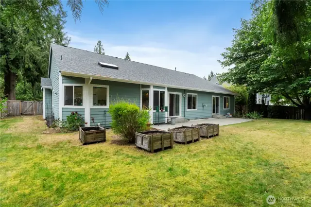 Backyard. Partially Fenced
