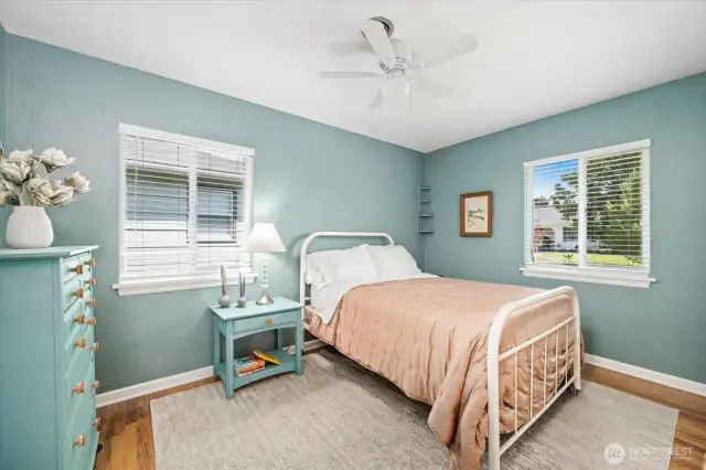Bedroom has 2 closets