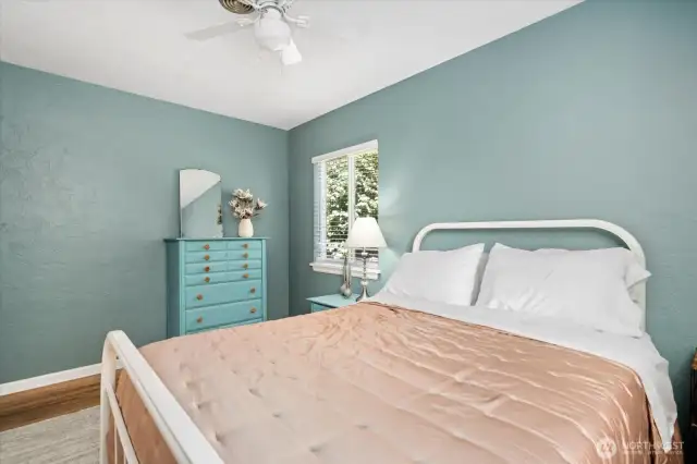 Bedroom with queen-sized bed