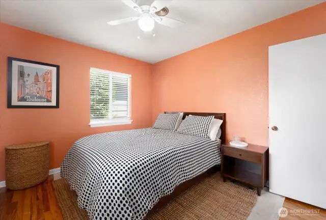 Bedroom with queen-sized bed